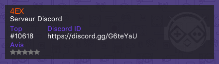 4EX - Serveur Discord