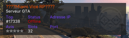 ????Miami Vice RP???? - Serveur GTA