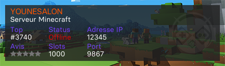 YOUNESALON - Serveur Minecraft