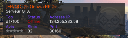 [FR/QC] ✨ Onozia RP ✨