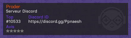 Proder - Serveur Discord
