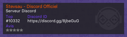Stevsau - Discord Officiel