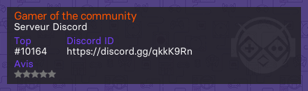 Gamer of the community 