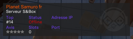 Planet Samuro fr - Serveur S&Box