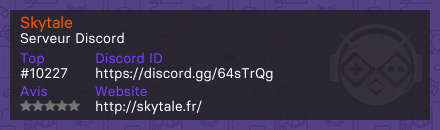 Skytale - Serveur Discord