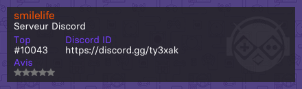 smilelife - Serveur Discord