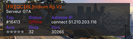 [FR][QC][BL]Iridium Rp V2 