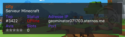 city - Serveur Minecraft