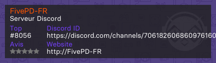 FivePD-FR - Serveur Discord