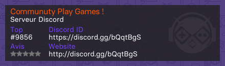 Communuty Play Games !