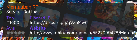 Montauban RP - Serveur Roblox