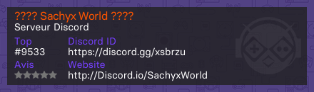 ???? Sachyx World ????