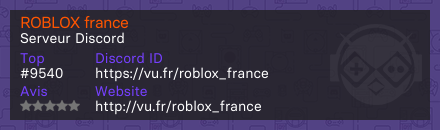 ROBLOX france - Serveur Discord