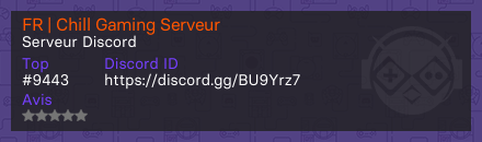 FR | Chill Gaming Serveur
