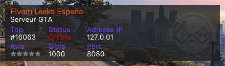 Fivem Leaks España - Serveur GTA