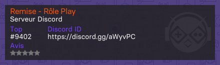 Remise - Rôle Play