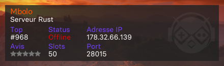 Mbolo - Serveur Rust