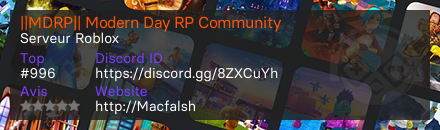 ||MDRP|| Modern Day RP Community - Serveur Roblox