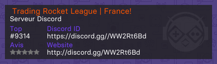 Trading Rocket League | France! - Serveur Discord