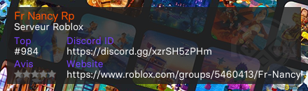 Fr Nancy Rp - Serveur Roblox