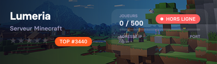Lumeria - Serveur Minecraft