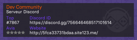 Dev Community - Serveur Discord