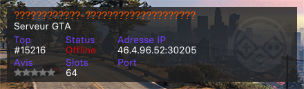 ????????????-???????????????????? - Serveur GTA