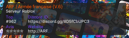 ARF | Armée française {V.6} - Serveur Roblox