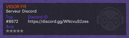 VIGOR FR - Serveur Discord