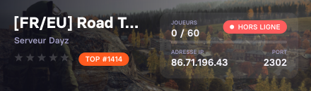 [FR/EU] Road To Survive *Fresh Wipe* |1PP|Trader|Party|10k Start|Loot+| - Serveur Dayz