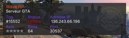 Wave RP - Serveur GTA