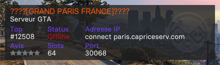 ????[GRAND PARIS FRANCE]???? - Serveur GTA