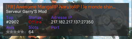 [FR] Awesome MangaRP NarutoRP l le monde shinobi I new - Serveur Garry's mod