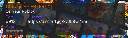 Chicago RP FR [ER:LC] - Serveur Roblox