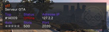 ytf - Serveur GTA