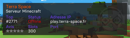 Terra Space - Serveur Minecraft