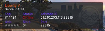 Liberty V - Serveur GTA