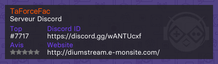 TaForceFac - Serveur Discord