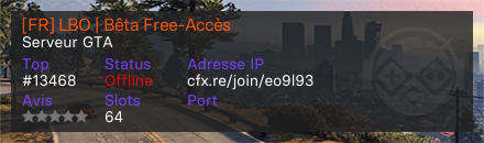[FR] LBO | Bêta Free-Accès 