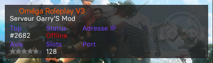 ► Oméga Roleplay V3 - Serveur Garry's mod