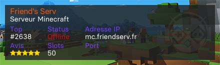 Friend's Serv - Serveur Minecraft