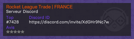 Rocket League Trade | FRANCE - Serveur Discord