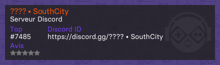 ???? • SouthCity - Serveur Discord