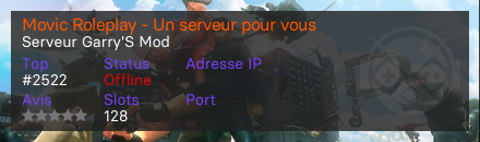 Movic Roleplay - Un serveur pour vous 