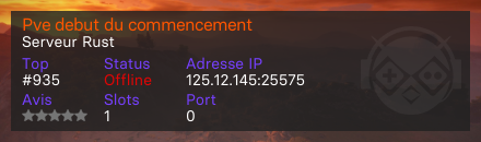 Pve debut du commencement  - Serveur Rust