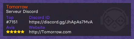 Tomorrow  - Serveur Discord