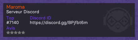 Maroma - Serveur Discord