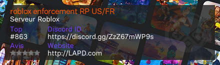 roblox enforcement RP US/FR - Serveur Roblox