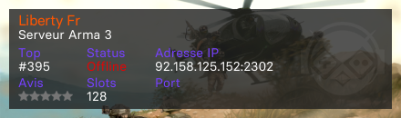 Liberty Fr - Serveur Arma 3