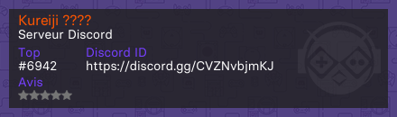 Kureiji ???? - Serveur Discord